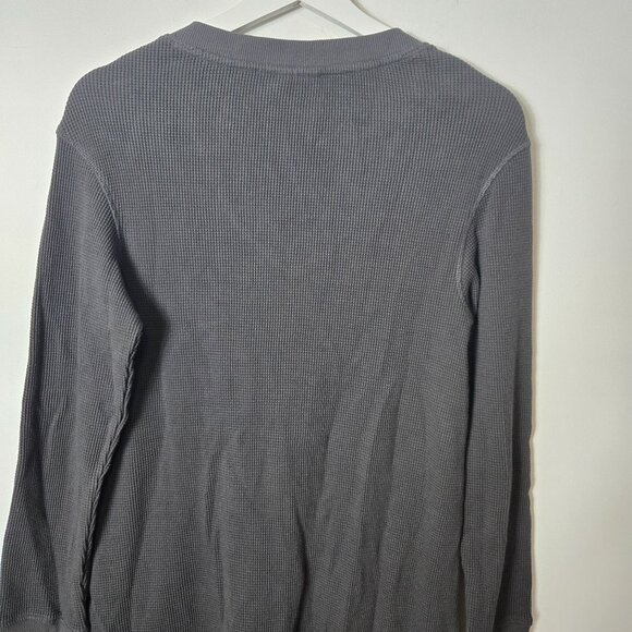Pact Size XS Brown Organic Cotton Long Sleeve Thermal V-Neck Tunic Top - Picture 8 of 9